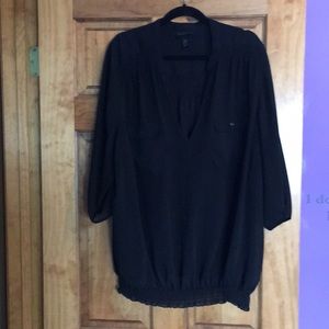 Size 26/28 Black top from Lane Bryant.